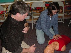 Gymnastics CPR training